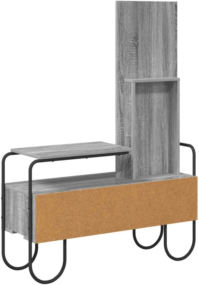 Makiažo stalas su stalčių Pilka Sonoma 100 x 36,5 x 136 cm