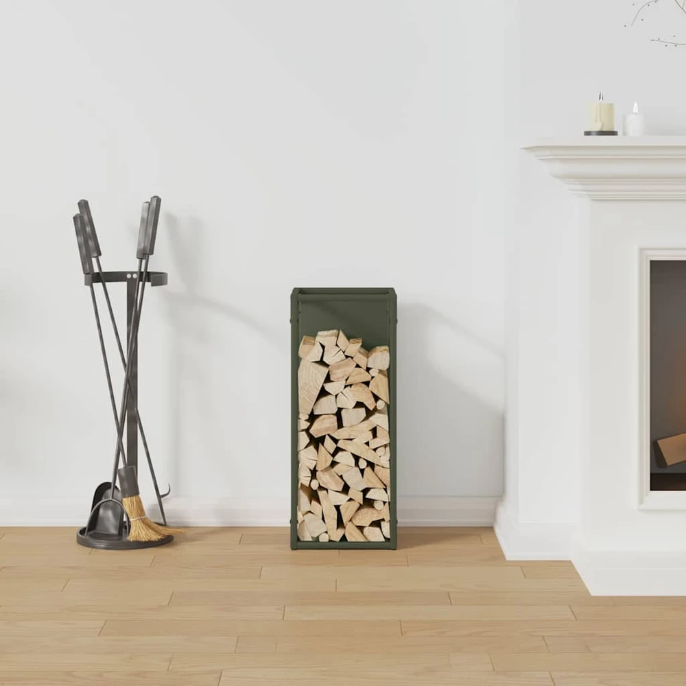 Malkų lentyna Olive Žalias 25x25x60 cm Šaltai valcuotas plienas