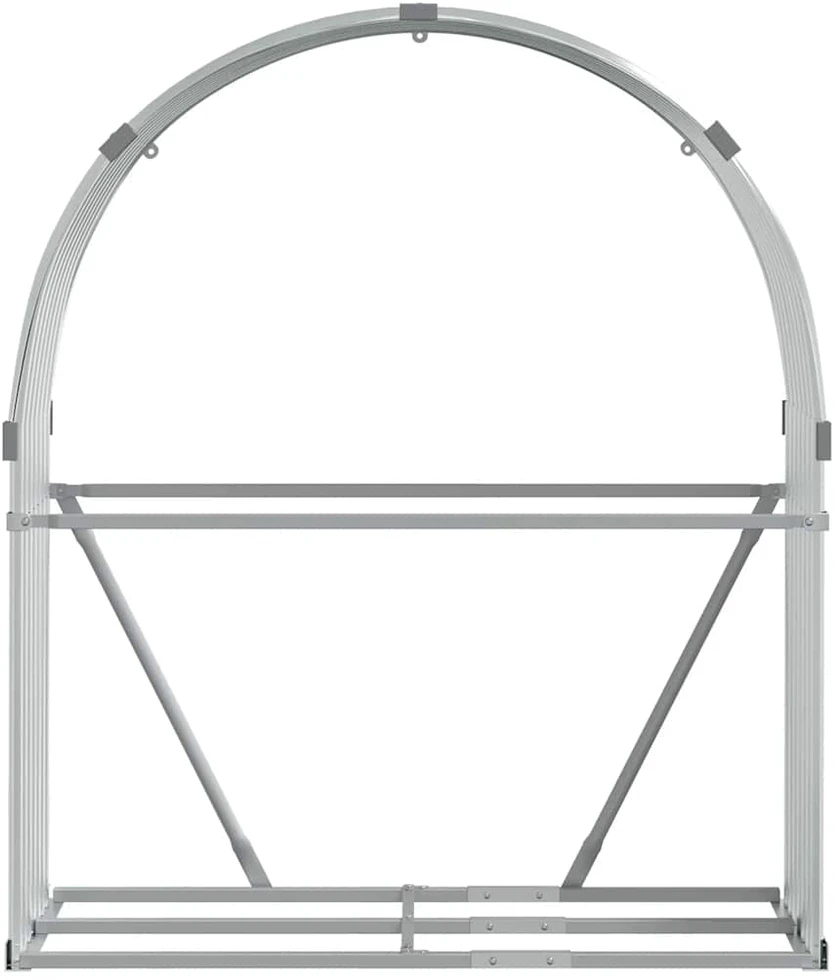 Malkų stovas, sidabrinis, 120x45x140 cm, galvanizuotas plienas