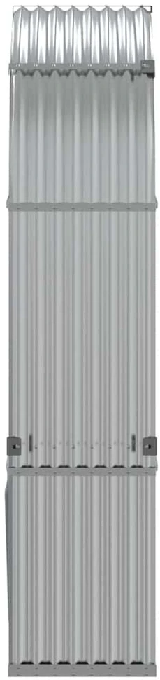 Malkų stovas, sidabrinis, 120x45x210cm, galvanizuotas plienas