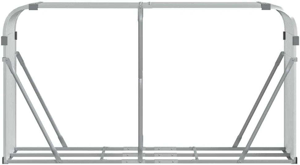 Malkų stovas, sidabrinis, 180x45x100cm, galvanizuotas plienas