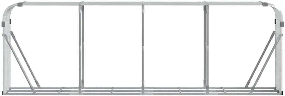 Malkų stovas, sidabrinis, 300x45x100cm, galvanizuotas plienas