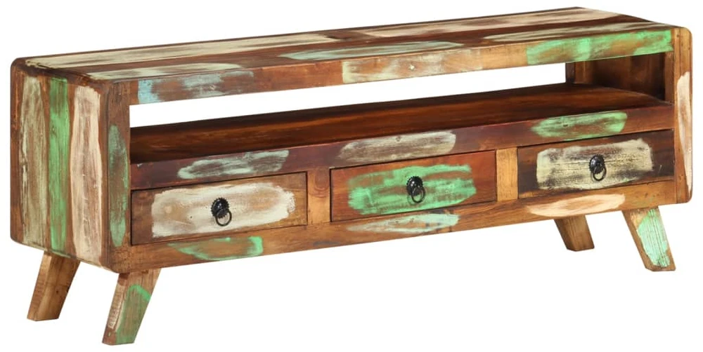 TV spintelė, įvairių spalvų, 110x30x40cm, perdirbta mediena