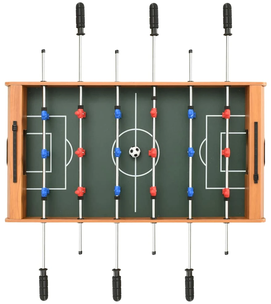Mažas stalo futbolo stalas, klevo spalvos, 69x37x62cm