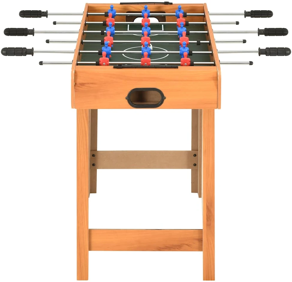 Mažas stalo futbolo stalas, klevo spalvos, 69x37x62cm