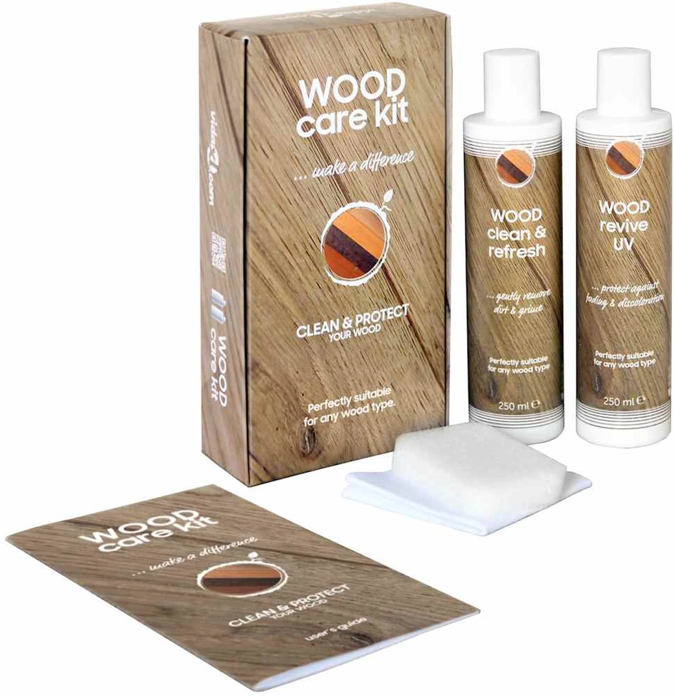 Medienos priežiūros priemonių rinkinys, CARE KIT, 2x250ml