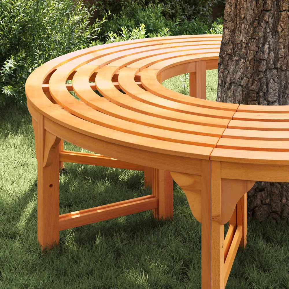 Medžio suolelis 8 -Seater 2 vnt. 160 x 80 x 45cm Natūrali