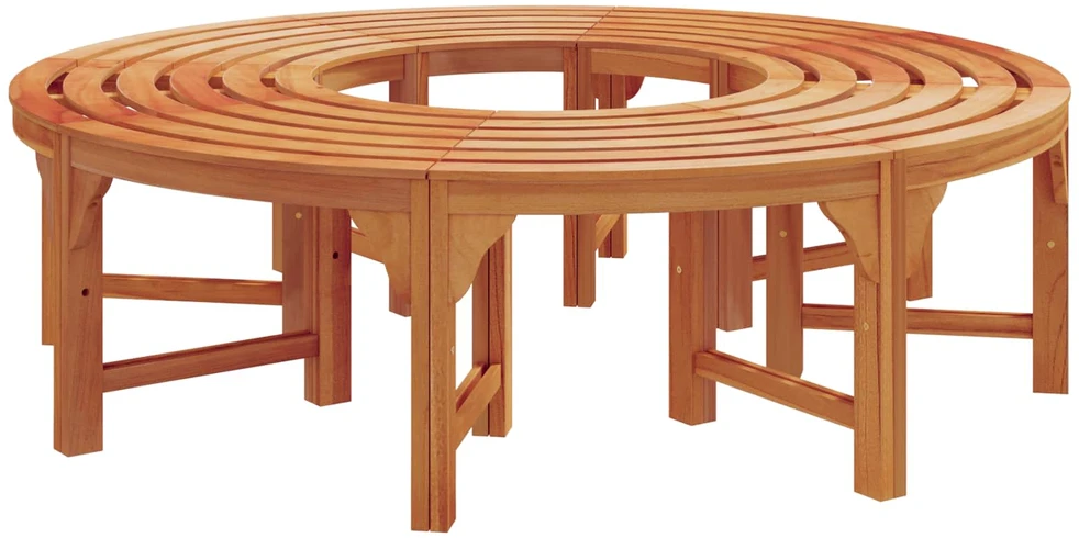 Medžio suolelis 8 -Seater 2 vnt. 160 x 80 x 45cm Natūrali
