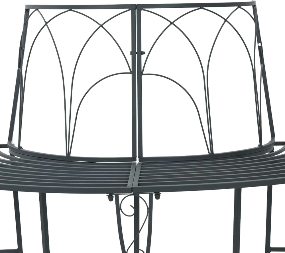 Medžio suolelis 4-Vietų skaičius 160 x 80 x 89 cm Plienas