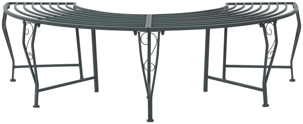 Medžio suolelis 4-Vietų skaičius 160 x 80 x 44 cm Plienas