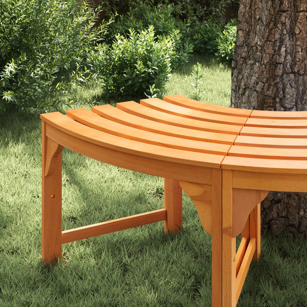 Medžio suolelis 4 -Seater 160 x 80 x 45cm Natūrali