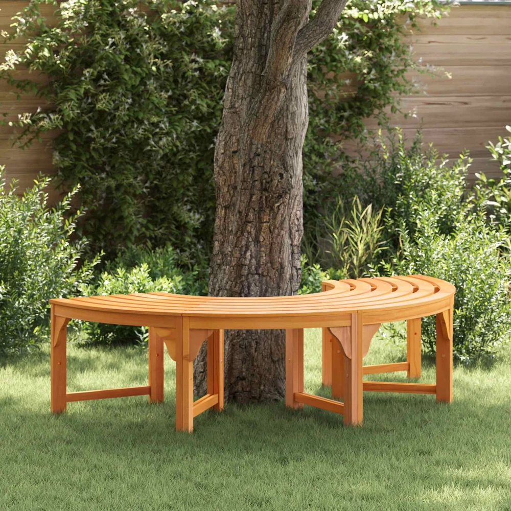 Medžio suolelis 4 -Seater 160 x 80 x 45cm Natūrali