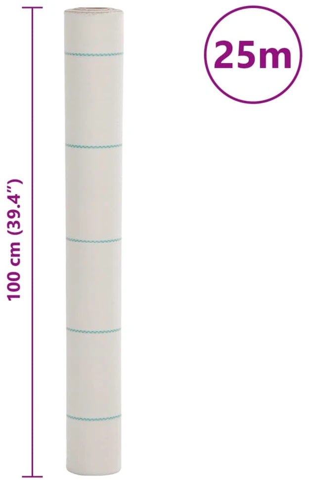 Membrana nuo piktžolių, baltos spalvos, 1x25m, PP