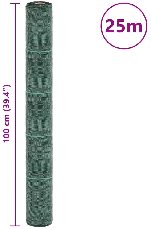 Membrana nuo piktžolių, žalios spalvos, 1x25m, PP