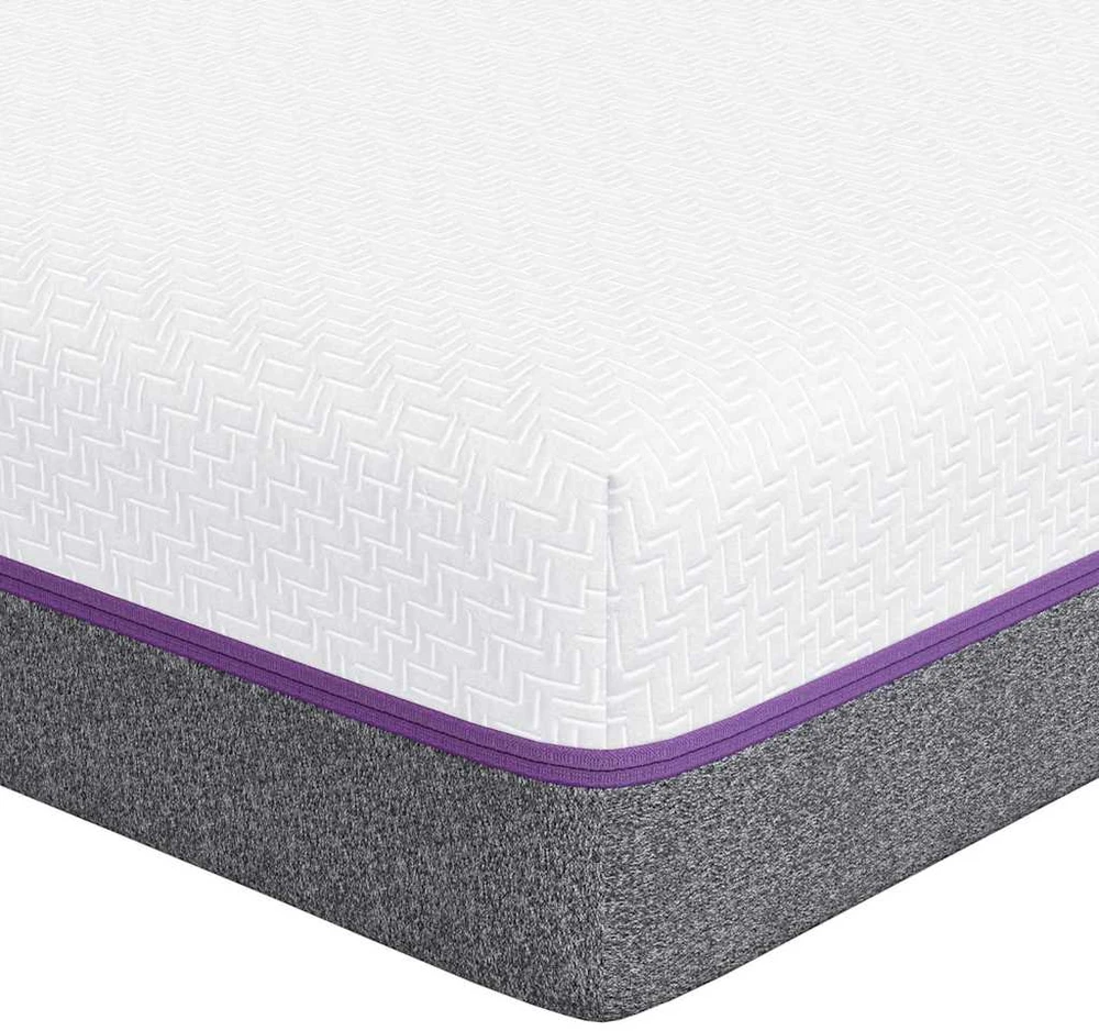 „Memory Foam“ čiužinys Vidutinis 70 x 200 cm Balta ir pilka