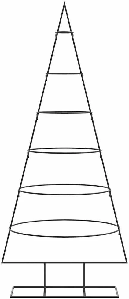 Metalinė Kalėdų eglutė, juodos spalvos, 150 cm