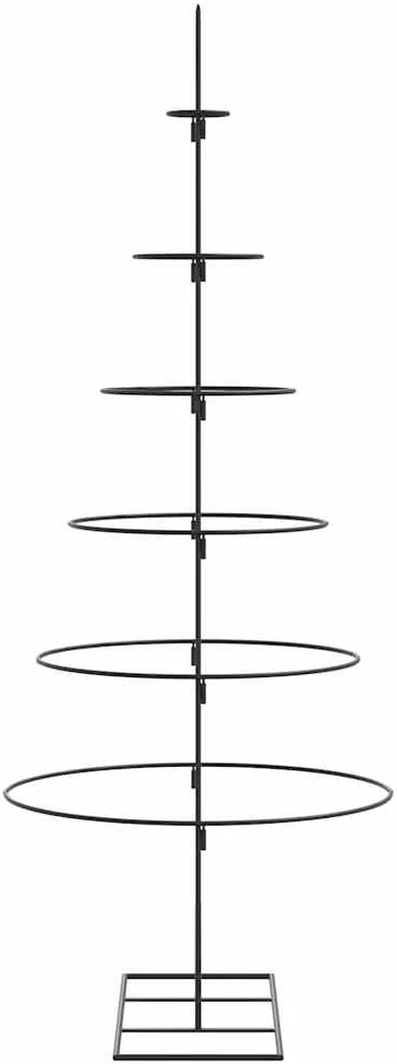 Metalinė Kalėdų eglutė, juodos spalvos, 150 cm