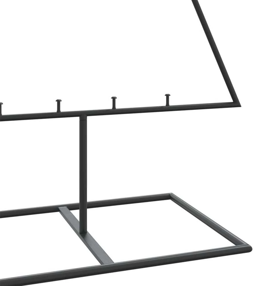 Metalinė Kalėdų eglutė, juodos spalvos, 150 cm