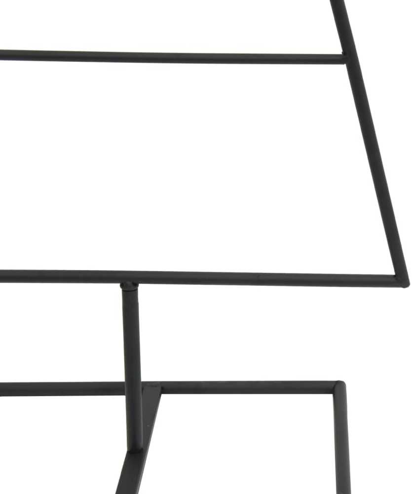 Metalinė Kalėdų eglutė, juodos spalvos, 90 cm