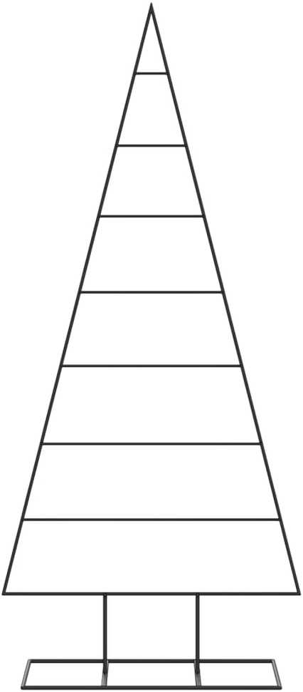 Metalinė Kalėdų eglutė, juodos spalvos, 180 cm