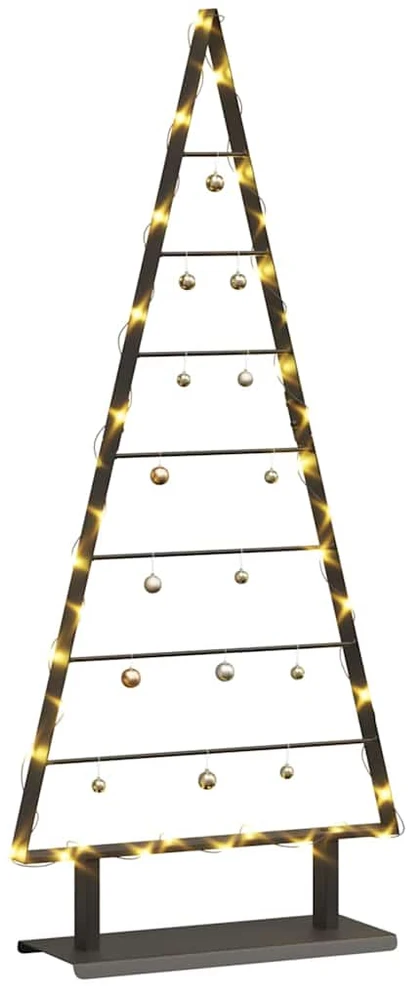 Metalinis Kalėdų medis Juoda 125,5 cm Plienas