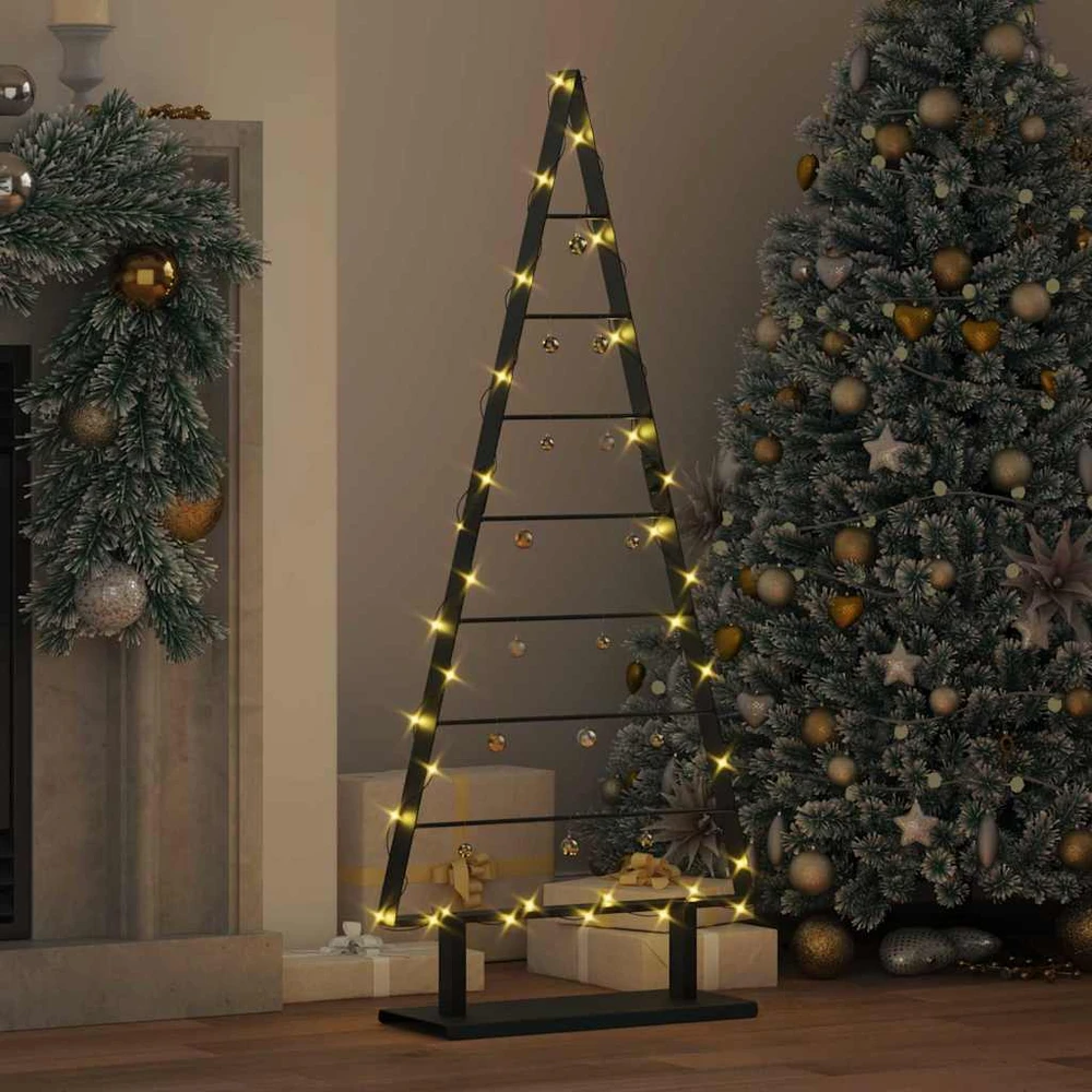 Metalinis Kalėdų medis Juoda 125,5 cm Plienas