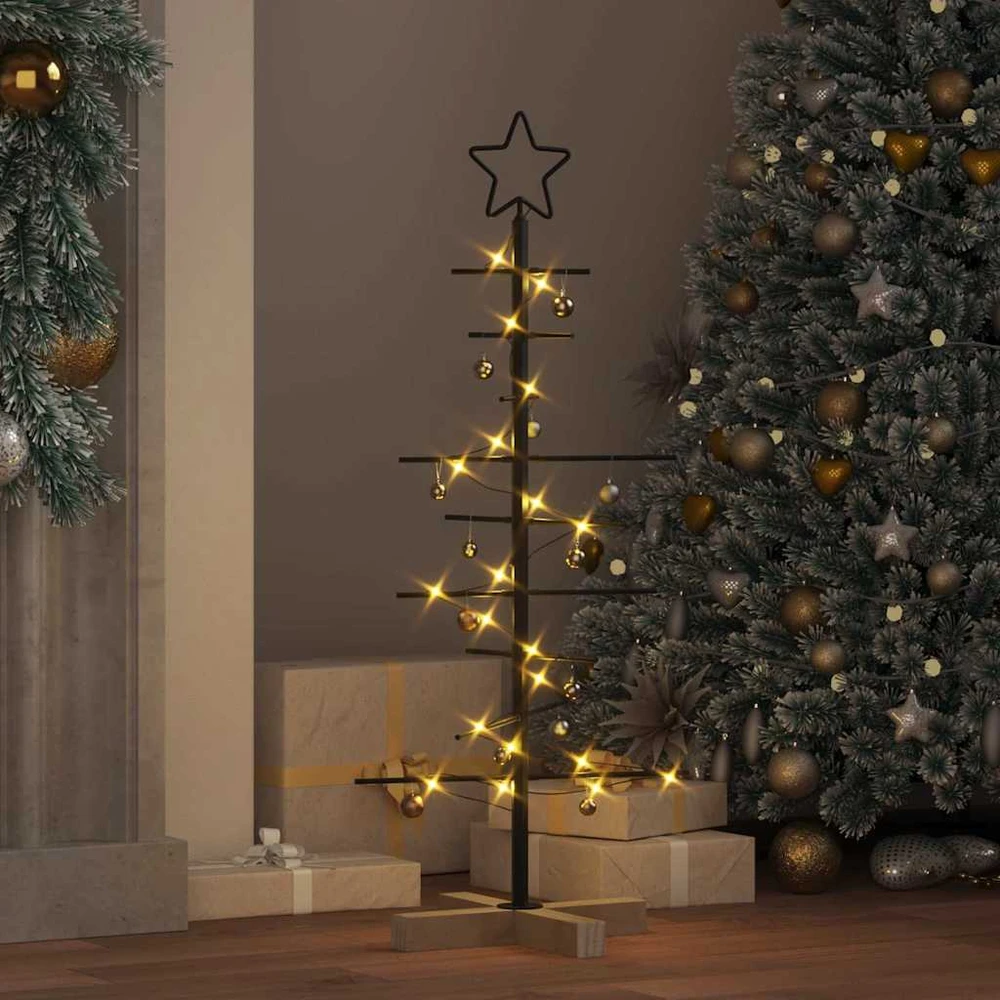 Metalinis Kalėdų medis Juoda 89 cm