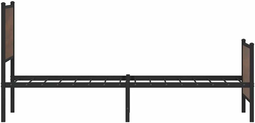 Lovos rėmas su galvūgaliu ir kojūgaliu, rudos, 80x200cm