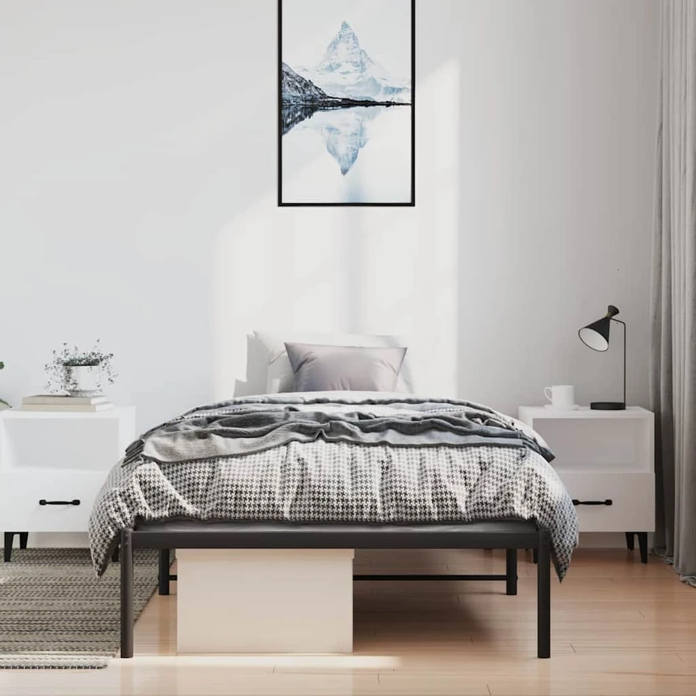 Lova Metalinis lovos rėmas, juodos spalvos, 100x190cm