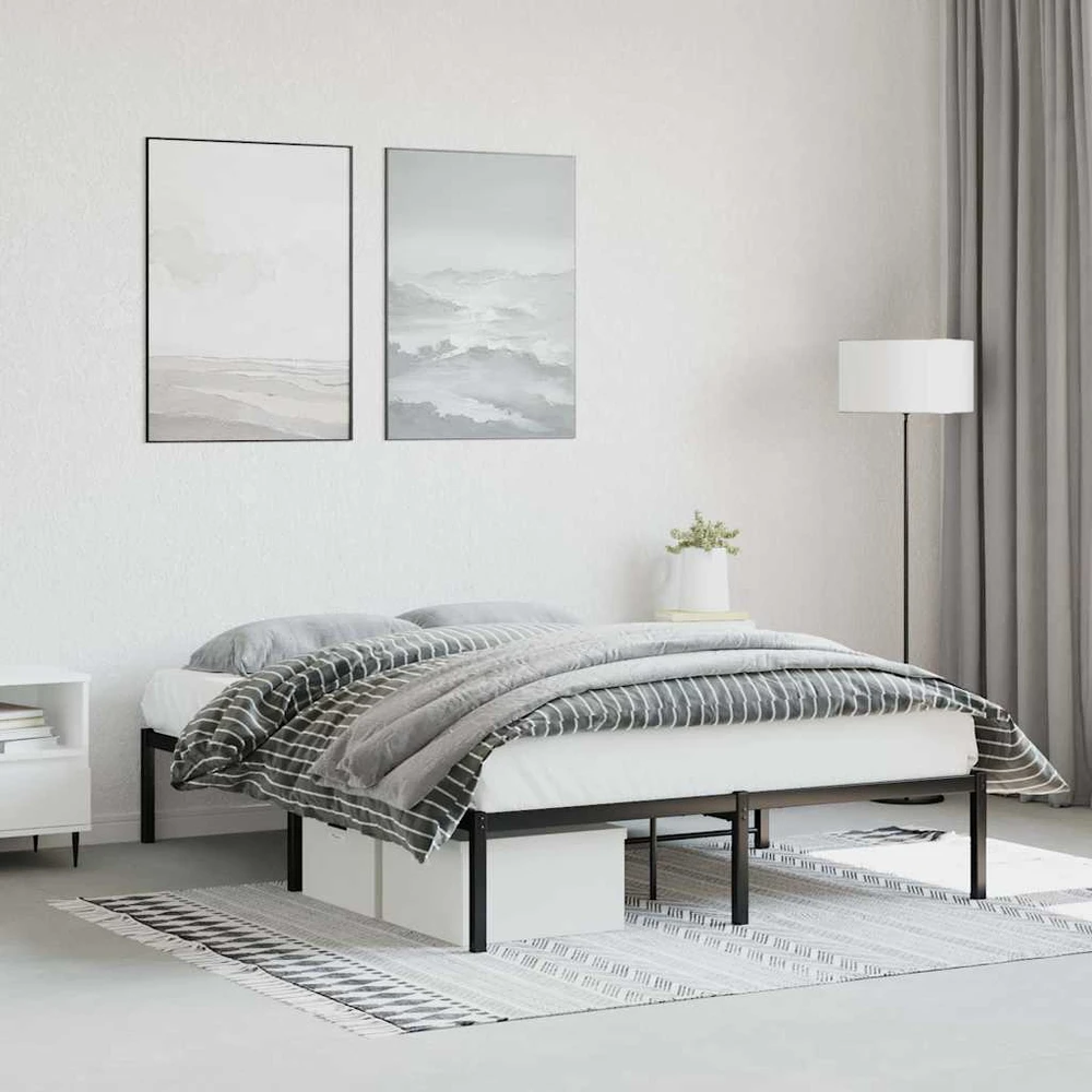 Lova Metalinis lovos rėmas, juodos spalvos, 135x190cm