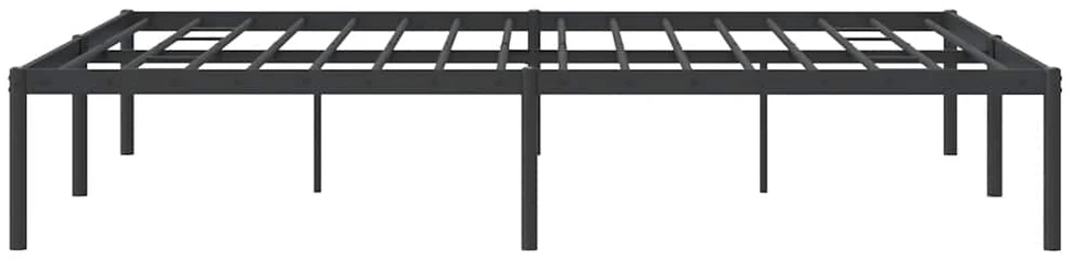 Metalinis lovos rėmas, juodos spalvos, 140x190cm