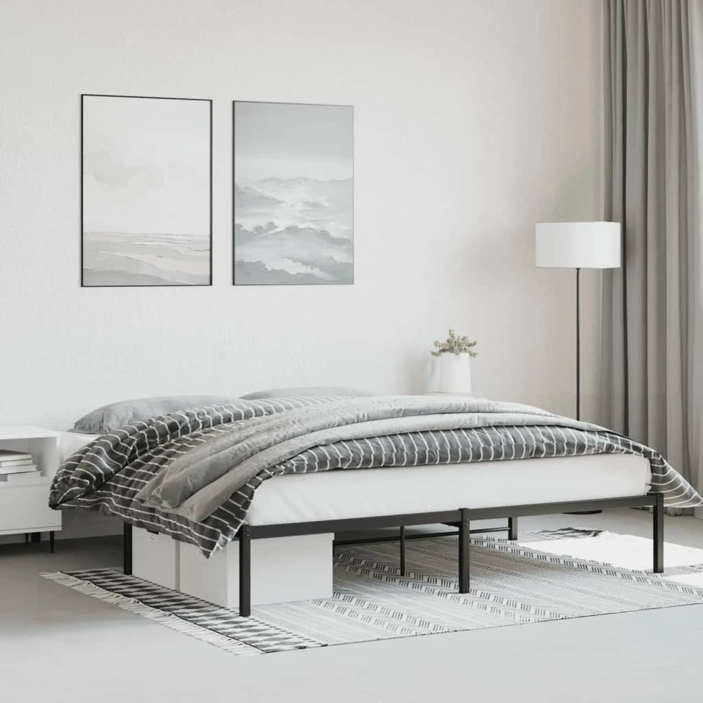 Lova Metalinis lovos rėmas, juodos spalvos, 183x213cm