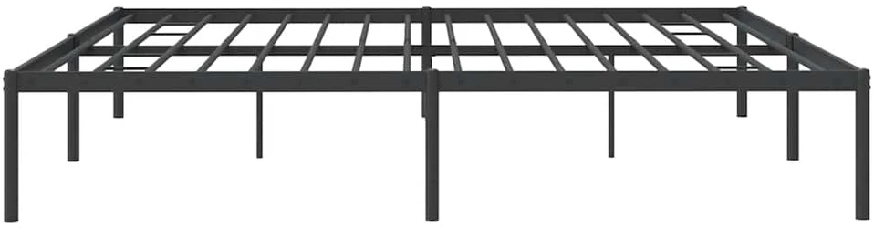 Metalinis lovos rėmas, juodos spalvos, 200x200 cm