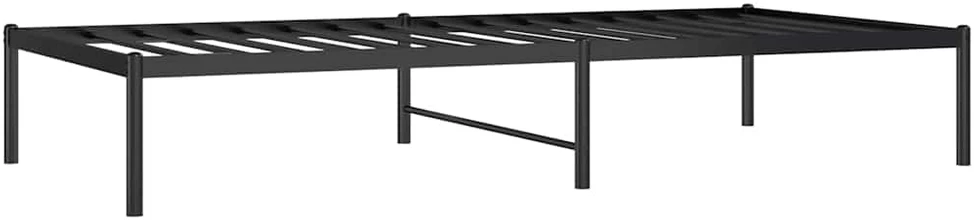 Metalinis lovos rėmas, juodos spalvos, 90x190cm