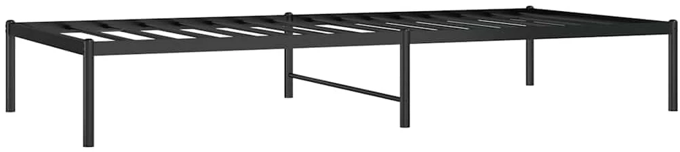 Metalinis lovos rėmas, juodos spalvos, 90x200cm