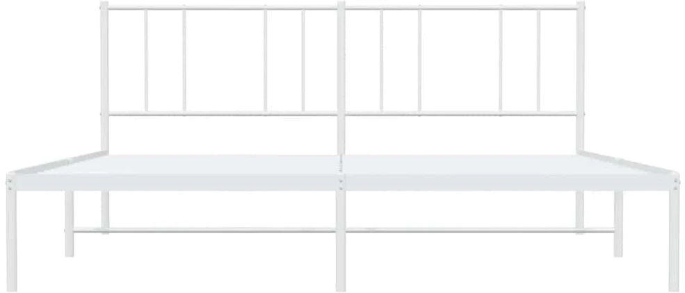 Lova Metalinis lovos rėmas su galvūgaliu, baltos spalvos, 183x213cm