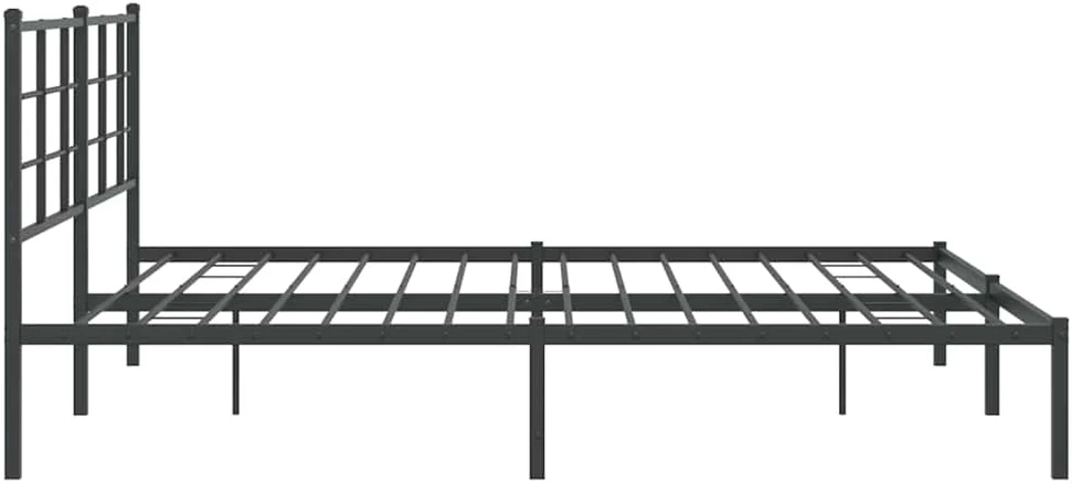 Lova Metalinis lovos rėmas su galvūgaliu, juodos spalvos, 183x213cm