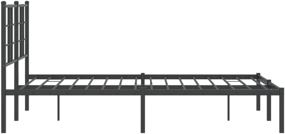 Lova Metalinis lovos rėmas su galvūgaliu, juodos spalvos, 120x190 cm