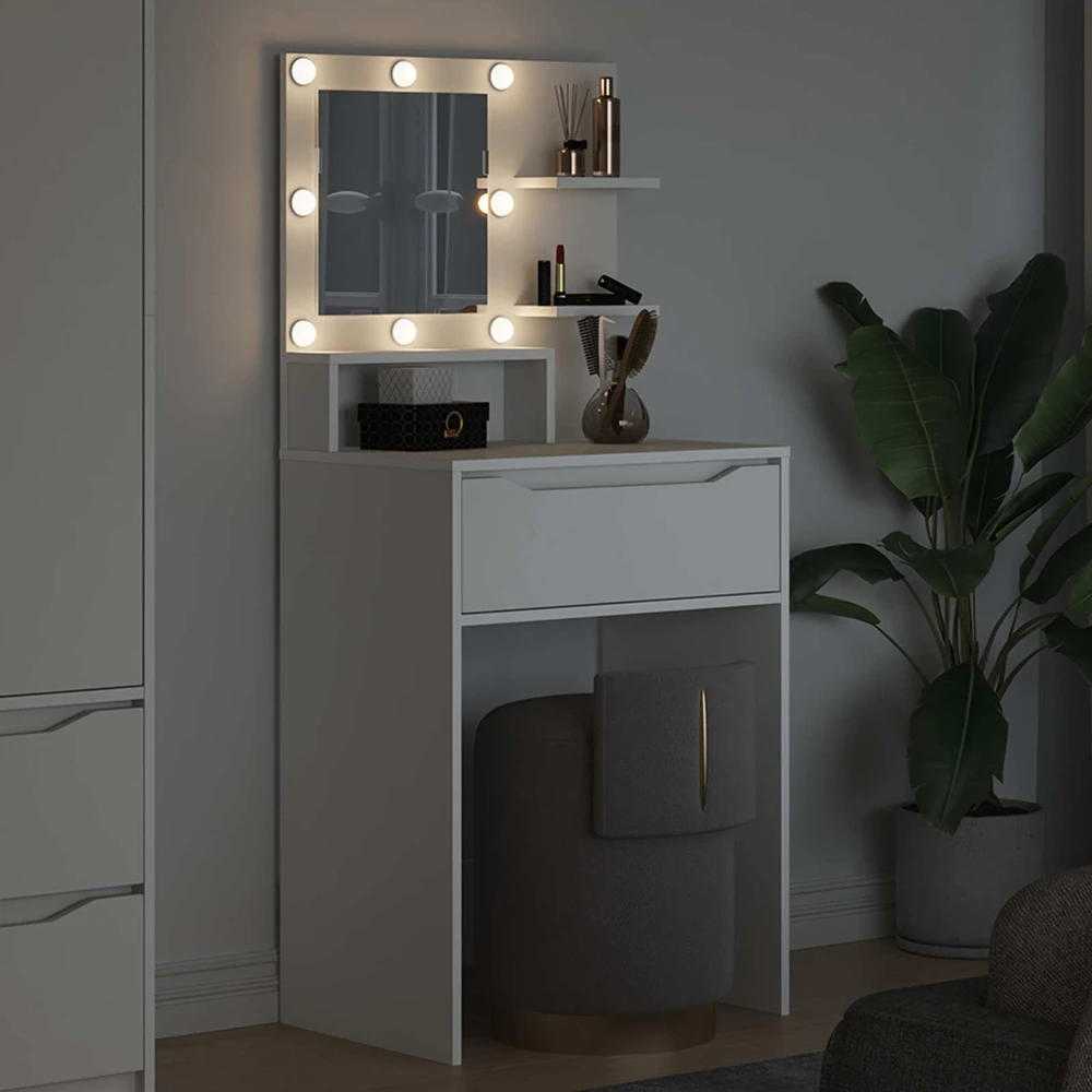 Miegamojo persirengimo stalai Balta 80 x 39,6 x 135 cm