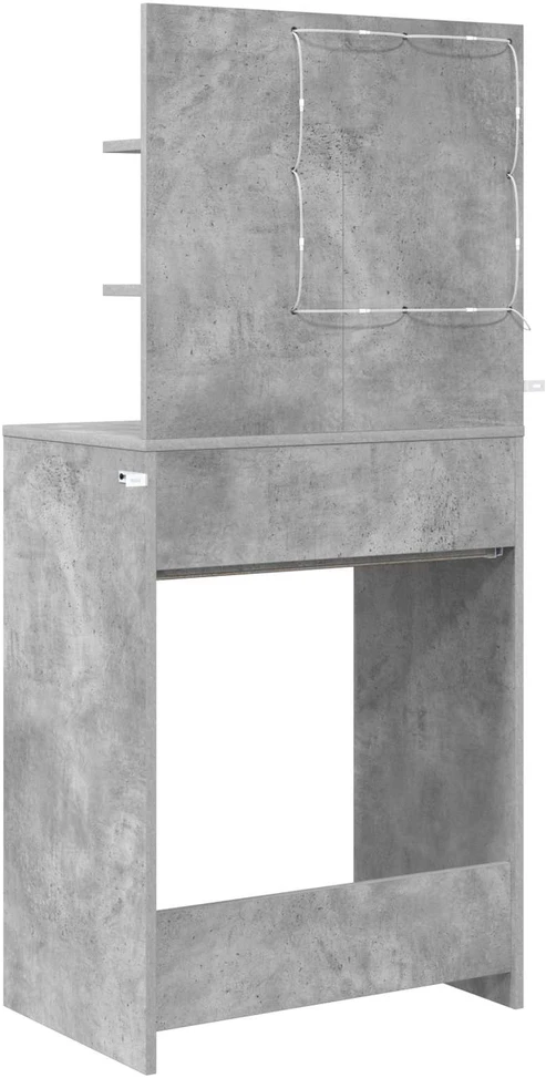 Miegamojo persirengimo stalai Betono pilka 80 x 39,6 x 135 cm