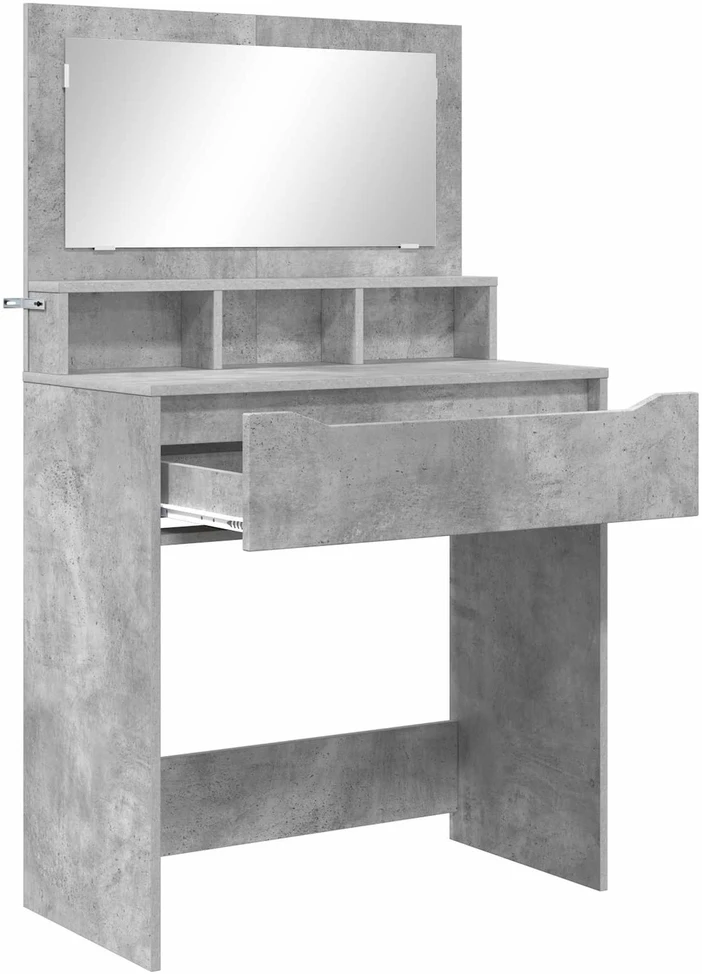 Miegamojo persirengimo stalai Betono pilka 80 x 39,6 x 135 cm