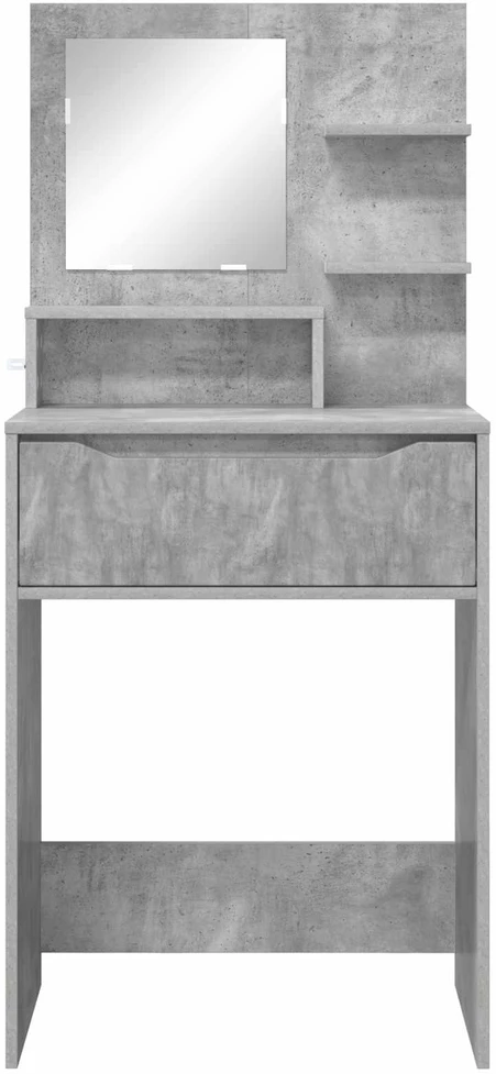 Miegamojo persirengimo stalai Betono pilka 80 x 39,6 x 135 cm