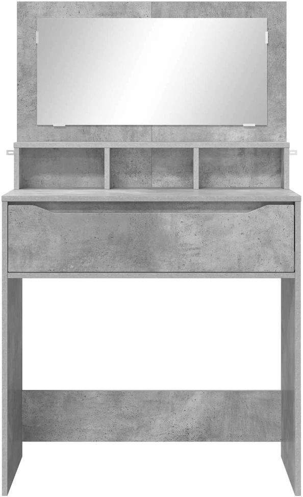Miegamojo persirengimo stalai Betono pilka 80 x 39,6 x 135 cm