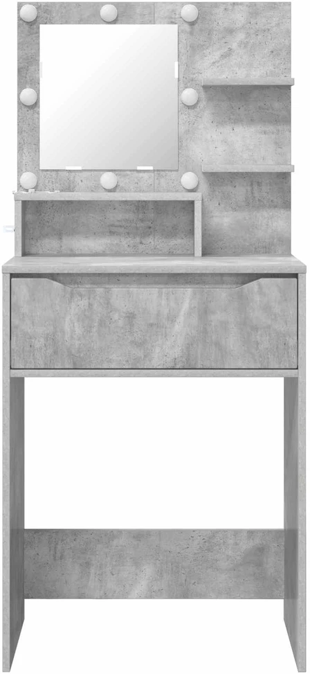 Miegamojo persirengimo stalai Betono pilka 80 x 39,6 x 135 cm