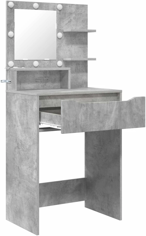 Miegamojo persirengimo stalai Betono pilka 80 x 39,6 x 135 cm