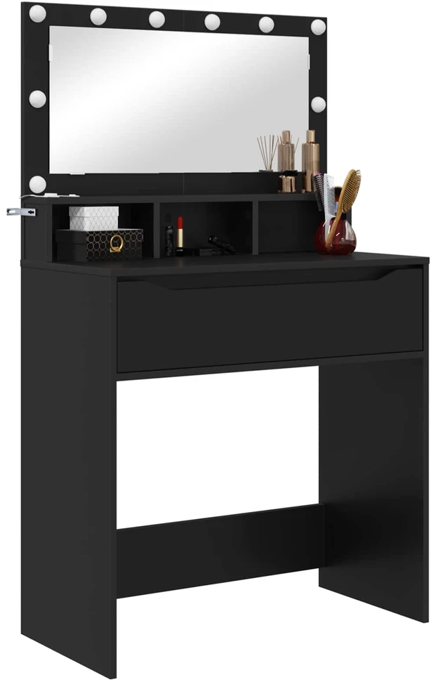 Miegamojo persirengimo stalai Juoda 80 x 39,6 x 135 cm