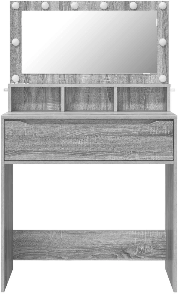 Miegamojo persirengimo stalai Pilkas Sonoma 80 x 39,6 x 135 cm