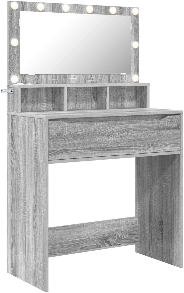 Miegamojo persirengimo stalai Pilkas Sonoma 80 x 39,6 x 135 cm