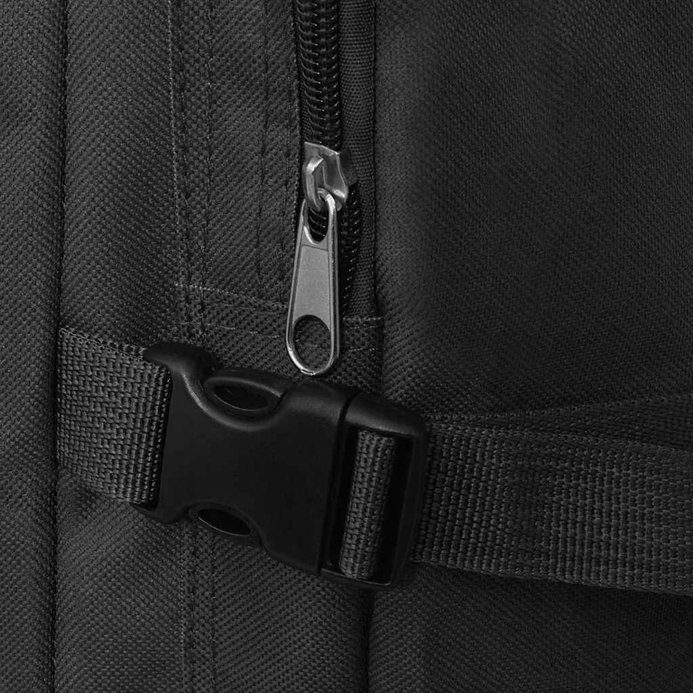 Militaristinio stiliaus kuprinė, 65 l, juoda