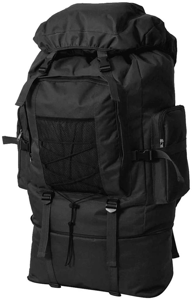 Militaristinio stiliaus kuprinė, XXL, 100 l, juoda